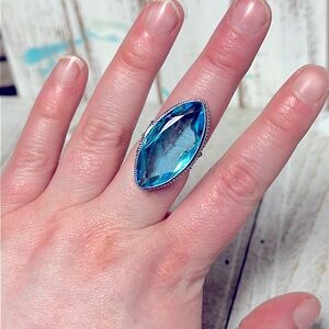 Elegant Blue Gemstone Ring